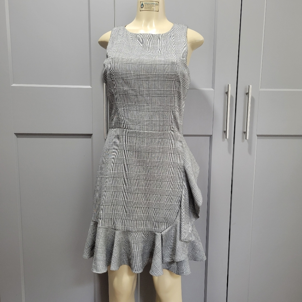 Aqua dress ruffle sleeveless